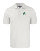 Marshall Thundering Herd College Vault Cutter & Buck Pike Eco Symmetry Print Stretch Recycled Mens Polo WHPOL_MANN_HG 1