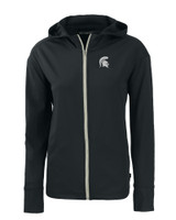 Michigan State Spartans Cutter & Buck Daybreak Eco Recycled Womens Full Zip Hoodie BL_MANN_HG 1