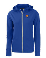 Illinois Fighting Illini College Vault Cutter & Buck Daybreak Eco Recycled Womens Full Zip Hoodie TBL_MANN_HG 