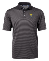 Fort Valley State Wildcats Cutter & Buck Virtue Eco Pique Micro Stripe Recycled Mens Polo BLEG_MANN_HG 