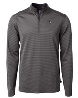 Seton Hall Pirates Cutter & Buck Virtue Eco Pique Micro Stripe Recycled Mens Quarter Zip BLEG_MANN_HG 