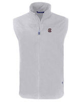 South Carolina Gamecocks Cutter & Buck Charter Eco Recycled Mens Full-Zip Vest POL_MANN_HG 1