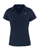 Illinois Fighting Illini Cutter & Buck Daybreak Eco Recycled Womens V-neck Polo NVBU_MANN_HG 
