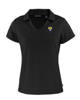 Fort Valley State Wildcats Cutter & Buck Daybreak Recycled Womens V-Neck Polo Black Mannequin