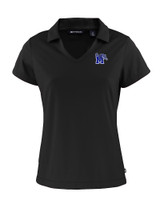 Memphis Tigers Cutter & Buck Daybreak Eco Recycled Womens V-neck Polo Black Mannequin
