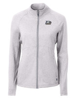 Georgia Southern Eagles Cutter & Buck Adapt Eco Knit Heather Recycled Womens Full Zip POH_MANN_HG 