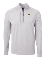 Southern Miss Golden Eagles Cutter & Buck Adapt Eco Knit Heather Recycled Mens Quarter Zip Pullover POH_MANN_HG 1