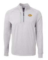 Tennessee Tech Golden Eagles Cutter & Buck Adapt Eco Knit Heather Mens Big & Tall Quarter Zip Pullover POH_MANN_HG 