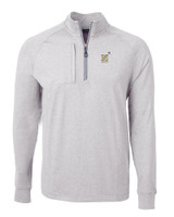 Navy Midshipmen Cutter & Buck Adapt Eco Knit Heather Mens Big & Tall Quarter Zip Pullover POH_MANN_HG 