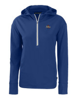 Tulsa Golden Hurricane Cutter & Buck Daybreak Eco Recycled Womens Half Zip Hoodie TBL_MANN_HG 1