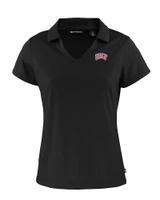 UNLV Rebels Cutter & Buck Daybreak Eco Recycled Womens V-neck Polo Black Mannequin