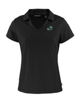 Tulane Green Wave Cutter & Buck Daybreak Eco Recycled Womens V-neck Polo Black Mannequin