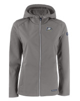 Georgia Southern Eagles Cutter & Buck Evoke Softshell Recycled Full Zip Womens Jacket EG_MANN_HG 
