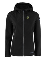 Cal Poly Mustangs Cutter & Buck Evoke Softshell Recycled Full Zip Womens Jacket BL_MANN_HG 