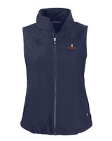 Illinois Fighting Illini Cutter & Buck Charter Eco Recycled Full-Zip Womens Vest NVBU_MANN_HG 