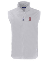 Washington State Cougars College Vault Cutter & Buck Charter Eco Full-Zip Mens Big & Tall Vest POL_MANN_HG 1