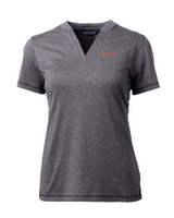 UOP Tigers Cutter & Buck Forge Eco Heathered Stretch Womens Blade Top CCH_MANN_HG 