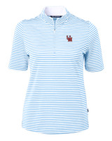 Ole Miss Rebels College Vault Cutter & Buck Virtue Eco Pique Stripe Recycled Womens Top ALS_MANN_HG 