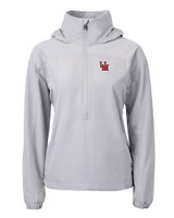 Ole Miss Rebels College Vault Cutter & Buck Charter Eco Recycled Womens Anorak Jacket POL_MANN_HG 