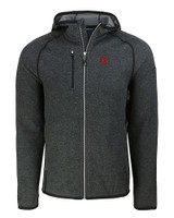 Ole Miss Rebels College Vault Cutter & Buck Mainsail Full Zip Hooded Mens Jacket CCH_MANN_HG 