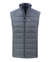 Michigan State Spartans College Vault Cutter & Buck Evoke Hybrid Eco Softshell Recycled Mens Full Zip Vest EG_MANN_HG 1