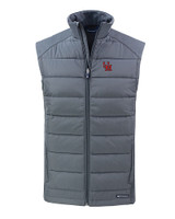 Ole Miss Rebels College Vault Cutter & Buck Evoke Hybrid Softshell Recycled Mens Full Zip Vest EG_MANN_HG 