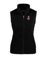 Washington State Cougars College Vault Cutter & Buck Cascade Eco Sherpa Fleece Womens Vest BL_MANN_HG 1