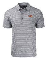 Illinois State Redbirds Cutter & Buck Forge Eco Heather Stripe Stretch Recycled Mens Big & Tall Polo BLH_MANN_HG 