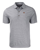Harvard Crimson Cutter & Buck Forge Eco Heather Stripe Stretch Recycled Mens Big & Tall Polo BLH_MANN_HG 