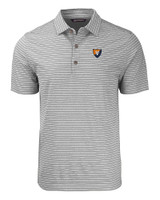 Illinois Fighting Illini College Vault Cutter & Buck Forge Eco Heather Stripe Stretch Recycled Mens Big & Tall Polo EGH_MANN_HG 