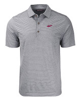 New Mexico State Aggies College Vault Cutter & Buck Forge Eco Heather Stripe Stretch Recycled Mens Big & Tall Polo BLH_MANN_HG 