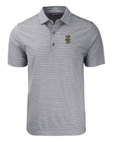 Wichita State Shockers College Vault Cutter & Buck Forge Eco Heather Stripe Stretch Recycled Mens Big & Tall Polo BLH_MANN_HG 1
