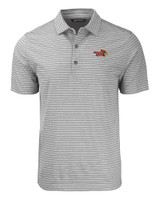 Illinois State Redbirds Cutter & Buck Forge Eco Heather Stripe Stretch Recycled Mens Polo EGH_MANN_HG 1