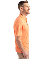 Texas Rio Grande Valley Vaqueros Cutter & Buck Forge Eco Heather Stripe Stretch Recycled Mens Polo College Orange Heather Side