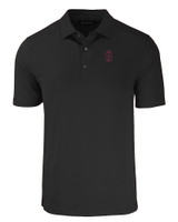 Southern Illinois Salukis College Vault Cutter & Buck Forge Eco Stretch Recycled Mens Polo BL_MANN_HG 