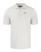 Georgia Tech Yellow Jackets Cutter & Buck Pike Eco Symmetry Print Stretch Recycled Mens Big & Tall Polo WHPOL_MANN_HG 1