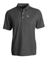Northwestern Wildcats Cutter & Buck Pike Eco Symmetry Print Stretch Recycled Mens Big & Tall Polo BLWH_MANN_HG 