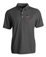 Delaware Fightin' Blue Hens College Vault Cutter & Buck Pike Eco Symmetry Print Stretch Recycled Mens Big & Tall Polo BLWH_MANN_HG 