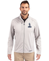 Northern Arizona Lumberjacks College Vault Cutter & Buck Evoke Softshell Recycled Full Zip Mens Jacket CONCRETE Front