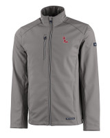 Ole Miss Rebels Cutter & Buck Evoke Softshell Recycled Full Zip Mens Jacket EG_MANN_HG 