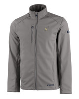 Navy Midshipmen Cutter & Buck Evoke Softshell Recycled Full Zip Mens Jacket EG_MANN_HG 