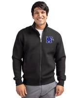 Memphis Tigers Cutter & Buck Roam Epic Versatility Recycled Full Zip Mens Jacket Black Front