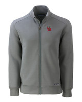 Ole Miss Rebels College Vault Cutter & Buck Roam Eco Recycled Full Zip Mens Jacket EG_MANN_HG 