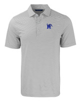 Memphis Tigers Cutter & Buck Forge Eco Double Stripe Stretch Recycled Mens Big &Tall Polo POLWH_MANN_HG 1