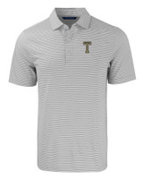 GA Tech Yellow Jackets College Vault Cutter & Buck Forge Eco Double Stripe Stretch Recycled Mens Big &Tall Polo POLWH_MANN_HG 1