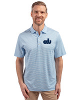 Old Dominion Monarchs College Vault Cutter & Buck Forge Eco Double Stripe Stretch Recycled Mens Big &Tall Polo Atlas/White Front