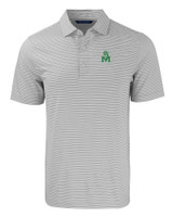 Marshall Thundering Herd College Vault Cutter & Buck Forge Eco Double Stripe Stretch Recycled Mens Big &Tall Polo POLWH_MANN_HG 1