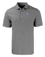 Northwestern Wildcats College Vault Cutter & Buck Forge Eco Double Stripe Stretch Recycled Mens Big &Tall Polo BLWH_MANN_HG 