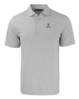 Bradley Braves Cutter & Buck Forge Eco Double Stripe Stretch Recycled Mens Polo POLWH_MANN_HG 1