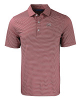 Montana Grizzlies Cutter & Buck Forge Eco Double Stripe Stretch Recycled Mens Polo BRDWH_MANN_HG 1